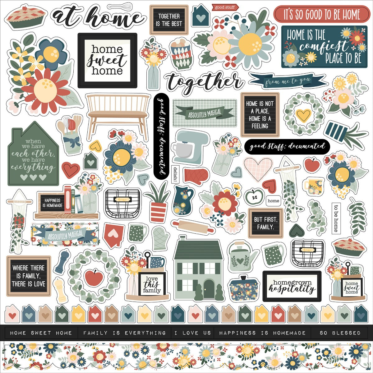 Good To Be Home Element Stickers – Echo Park Hot on Sale
