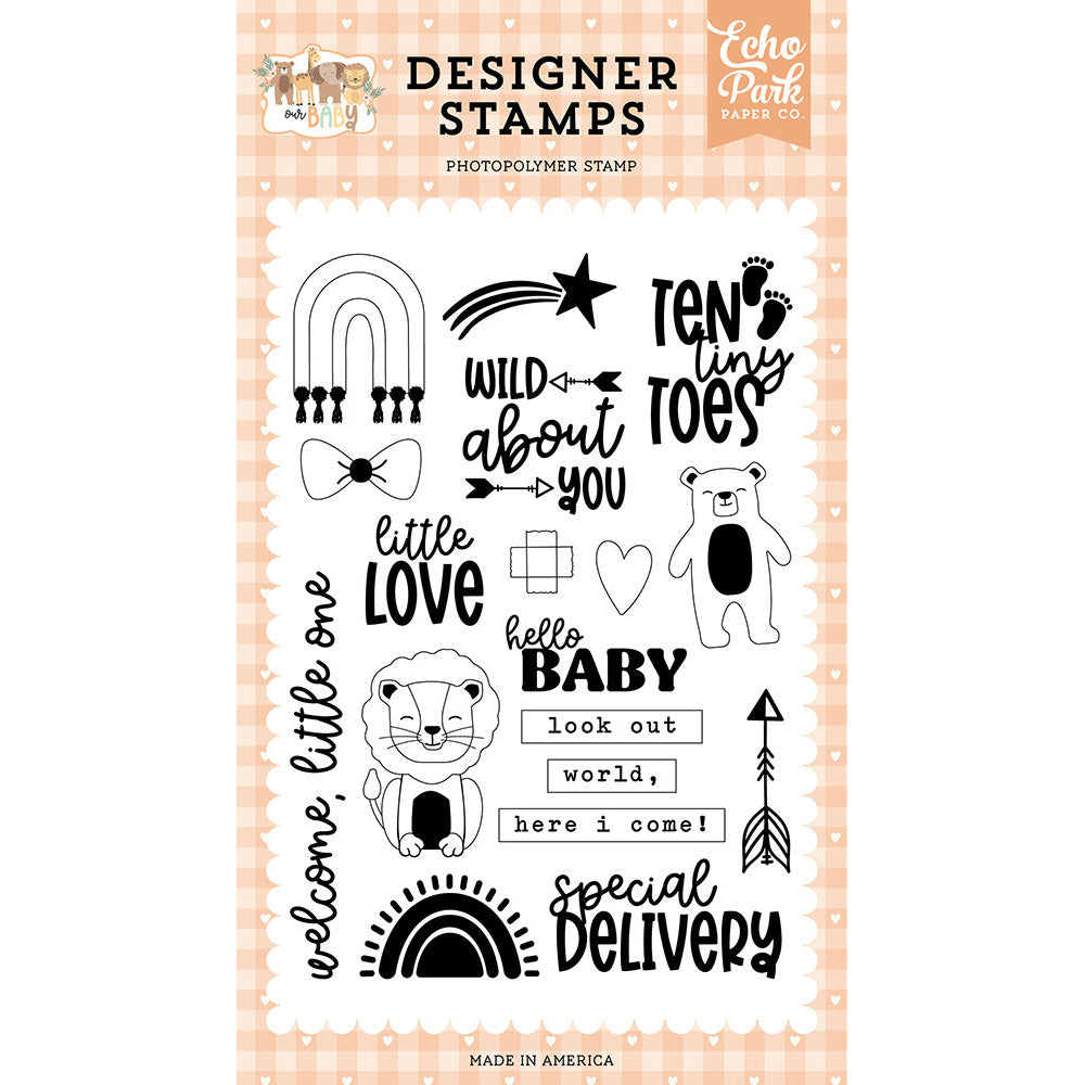 Little Love Stamp Set – Our Baby Collection – Echo Park Online now