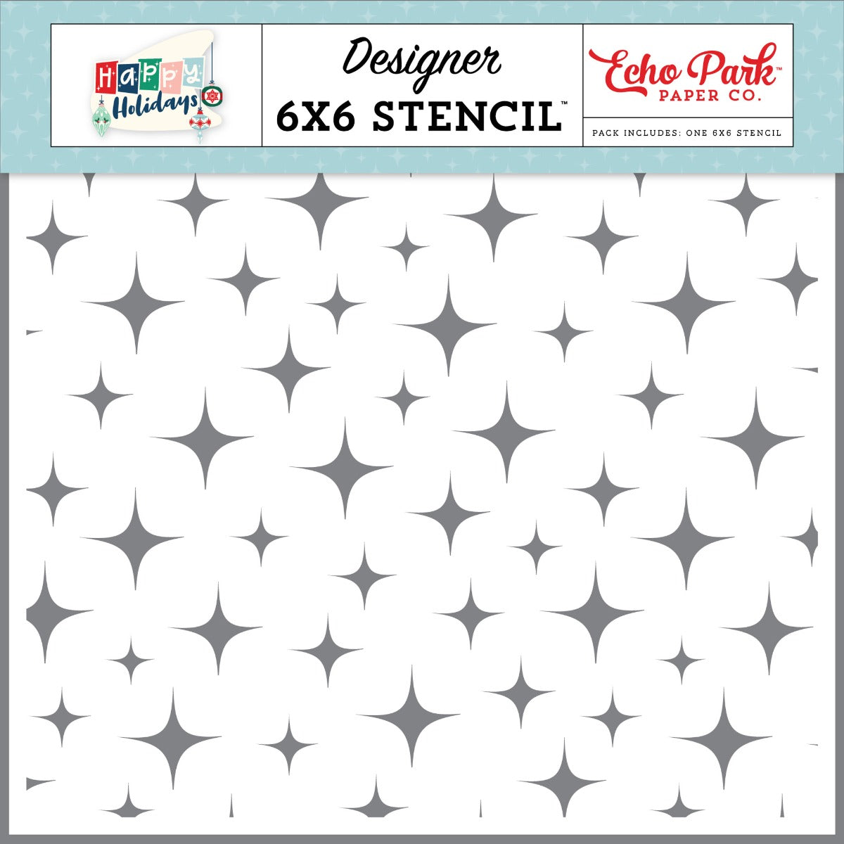 Happy Holidays Cheer Sparkle Stencil – Echo Park Fashion