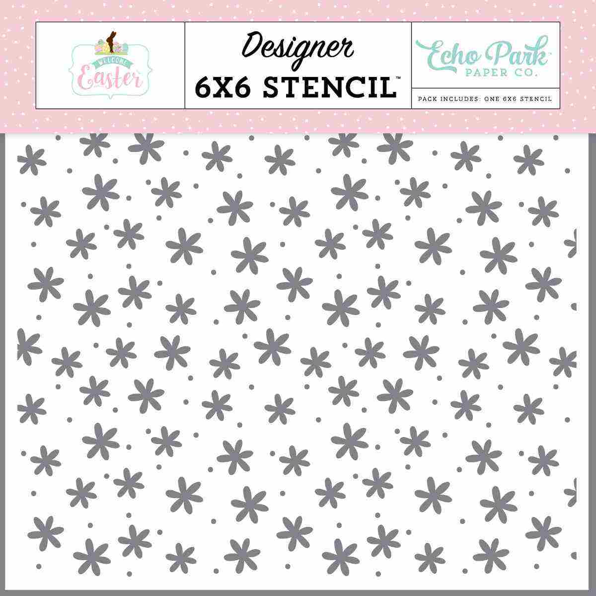 Easter Daisies Stencil – Welcome Easter – Echo Park Supply