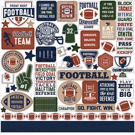 Football Element Stickers – Echo Park Sale