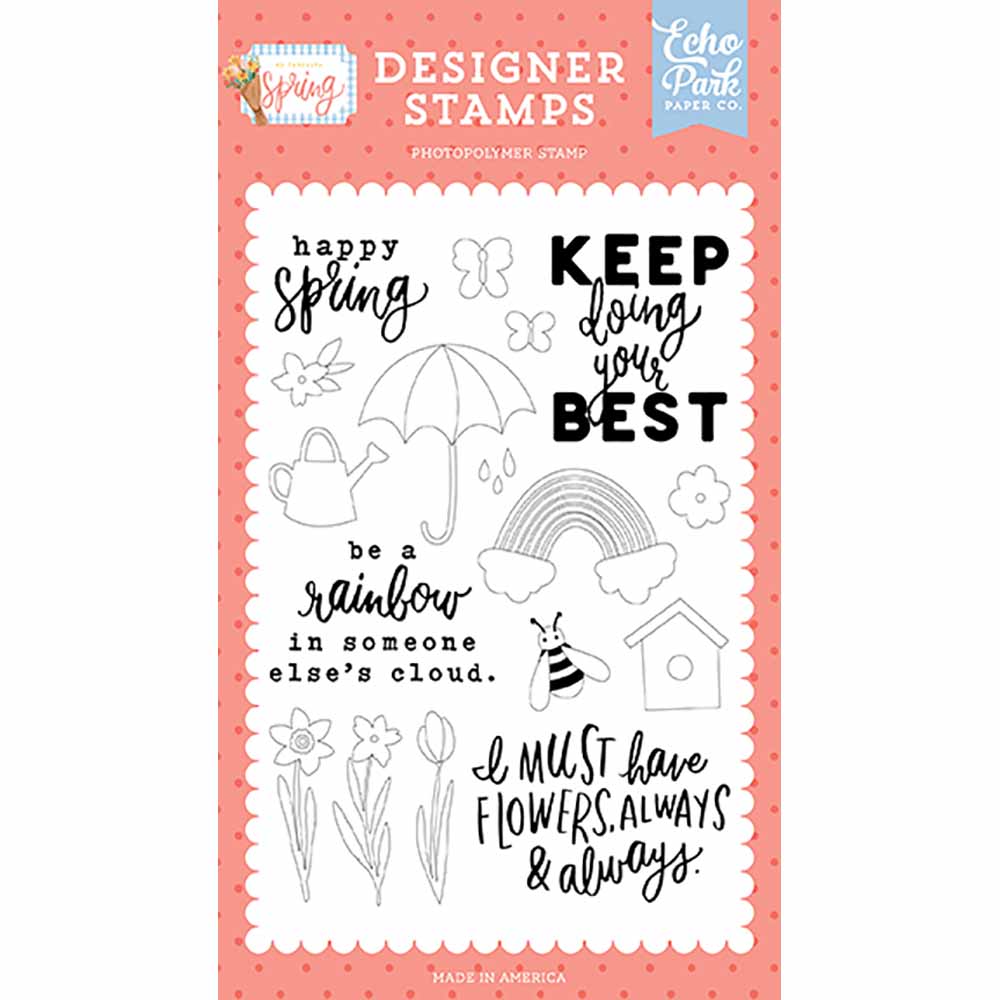 Happy Spring Stamp Set – My Favorite Spring – Echo Park Hot on Sale