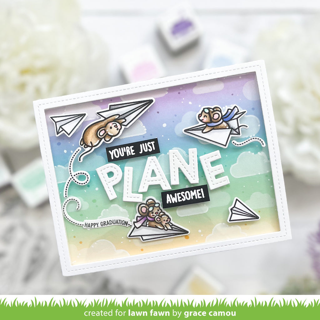 Just Plane Awesome Sentiment Trails-Lawn Fawn Hot on Sale