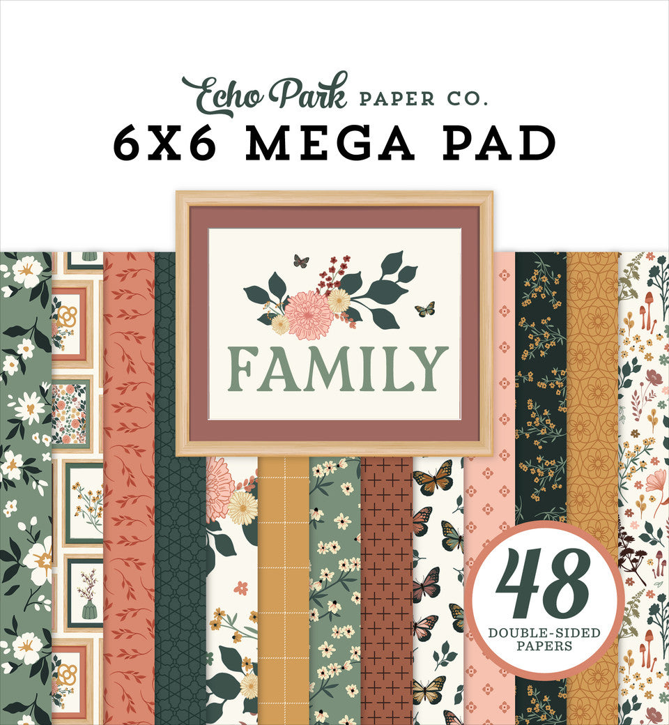 Family Cardmakers 6″ x 6″ Mega Pad – Echo Park on Sale