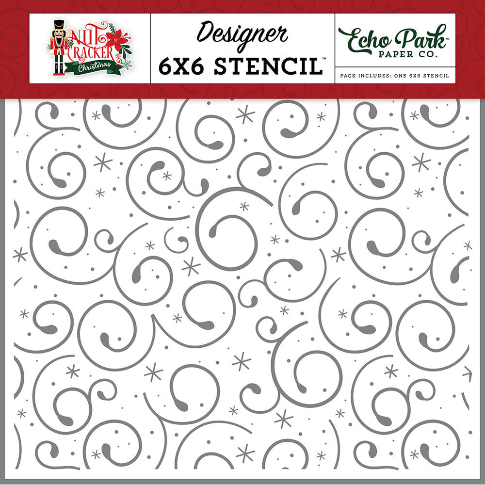 Holiday Swirl Stencil – Nutcracker Christmas – Echo Park Online Hot Sale