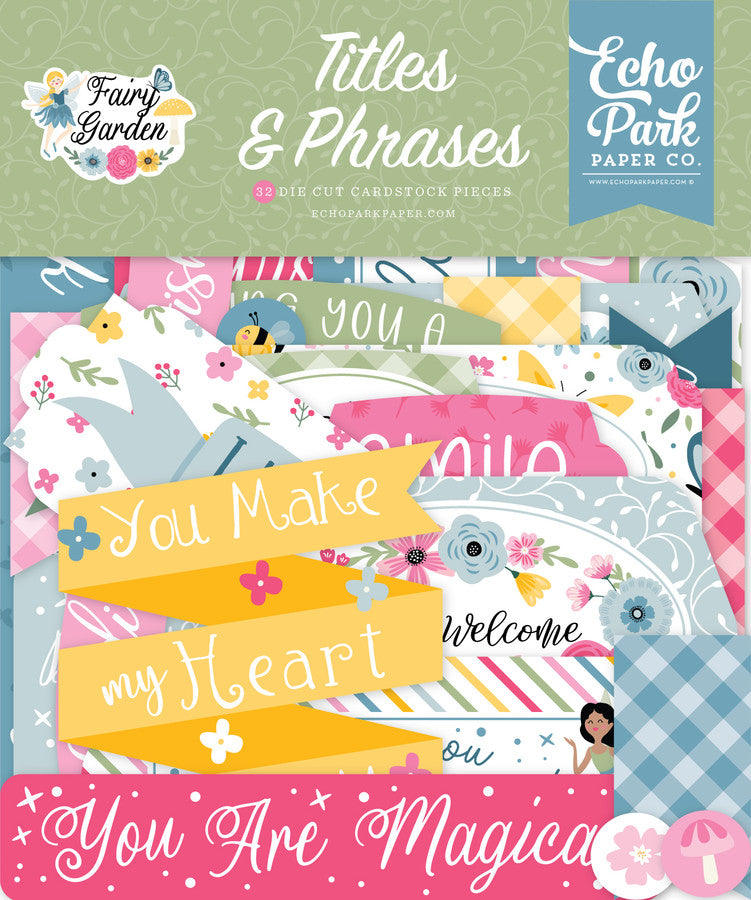 Fairy Garden Titles & Phrases – Echo Park Fashion