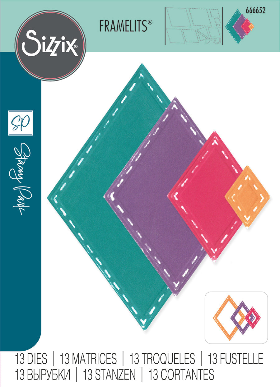 Katy Deco Diamonds Framelits Dies from the Fanciful series by Stacey Park – Sizzix Fashion