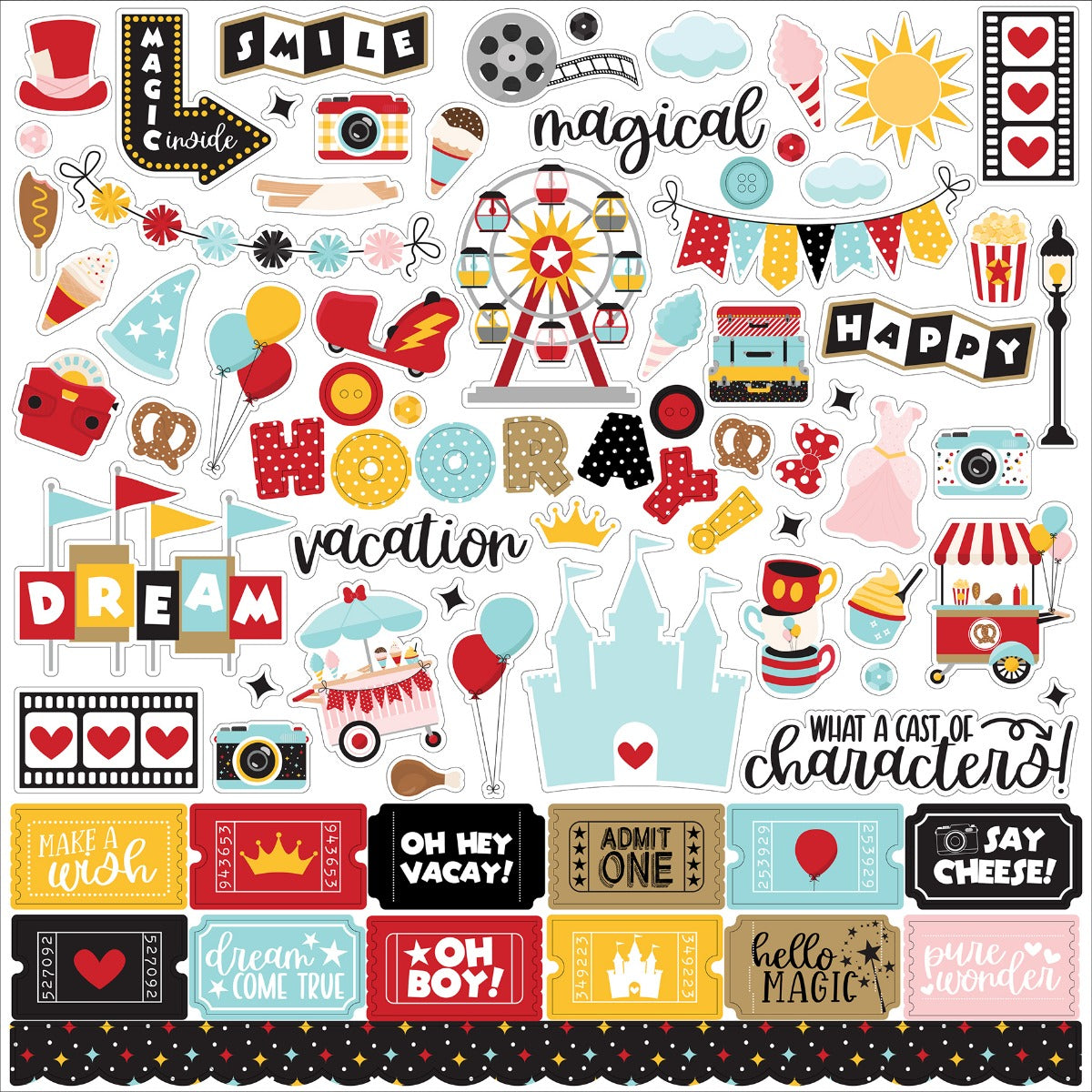 Element Stickers, 12×12 – Wish Upon A Star 02 – Echo Park Hot on Sale