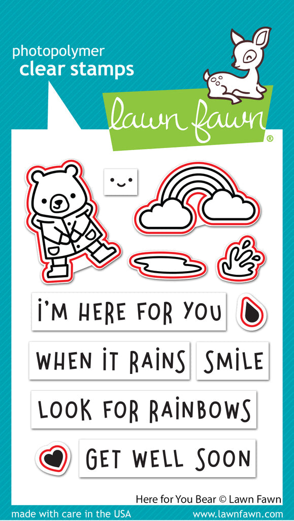 Here for You Bear- Dies-Lawn Fawn Online