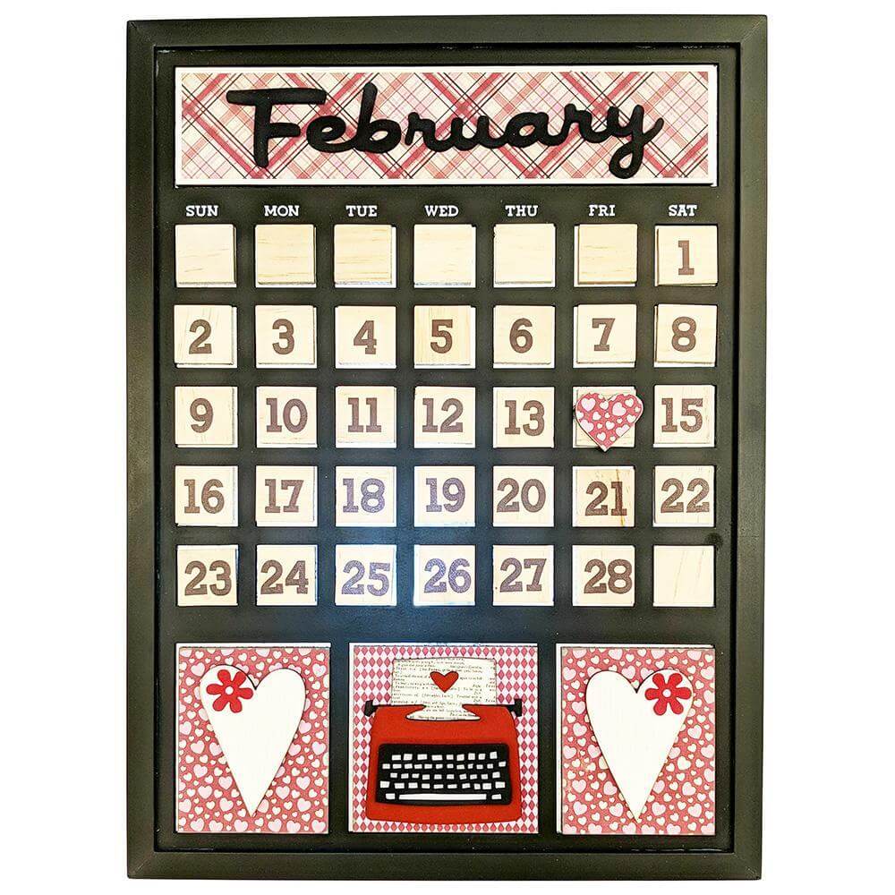 February Magnetic Calendar – Foundations Decor Online now