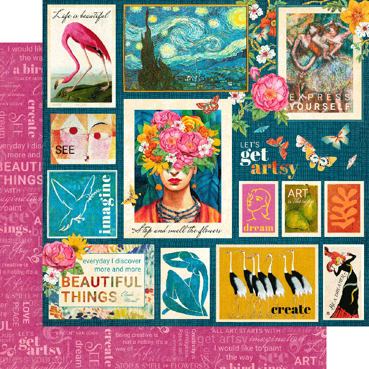Let’s Get Artsy 8″ x 8″ Collection Pack – Graphic 45 Fashion