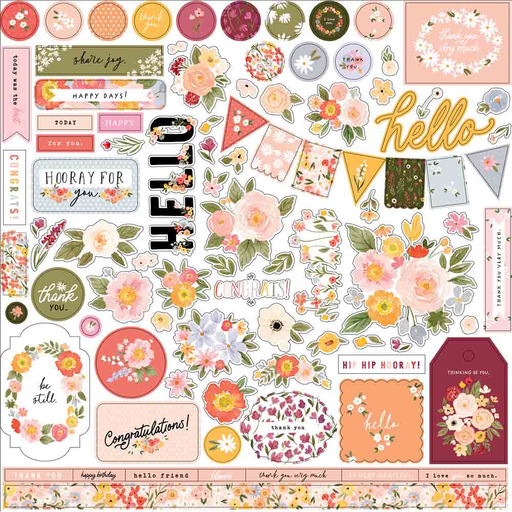 Flora No. 5 Element Stickers – Carta Bella Online