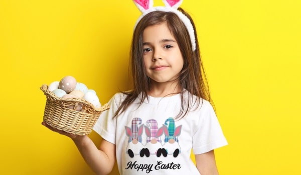 Hoppy Easter Gnomes T-shirt SVG Image File Download for Easter Projects Fashion