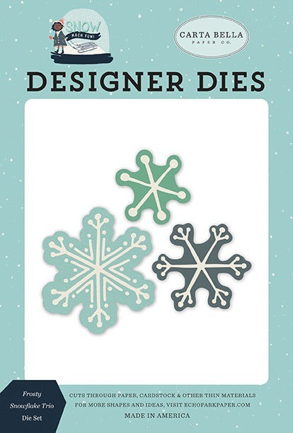 Frosty Snowflake Trio Die Set – Snow Much Fun – Carta Bella Online