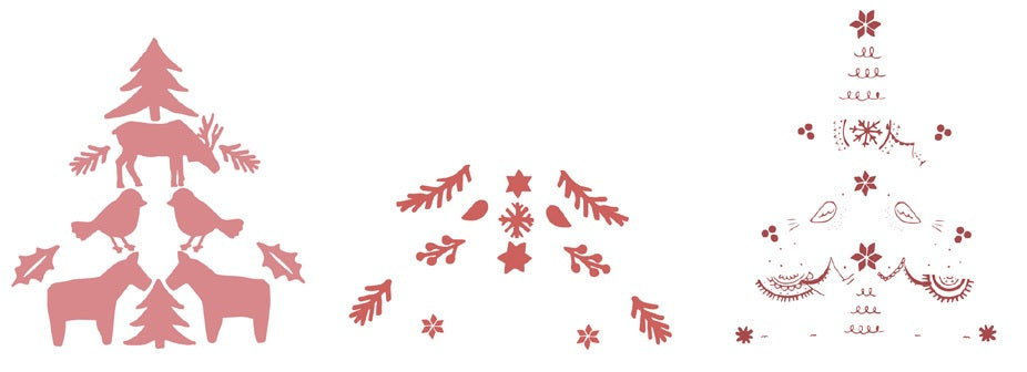 Folk Tree Layered Clear Stamps – Olivia Rose – Sizzix Supply
