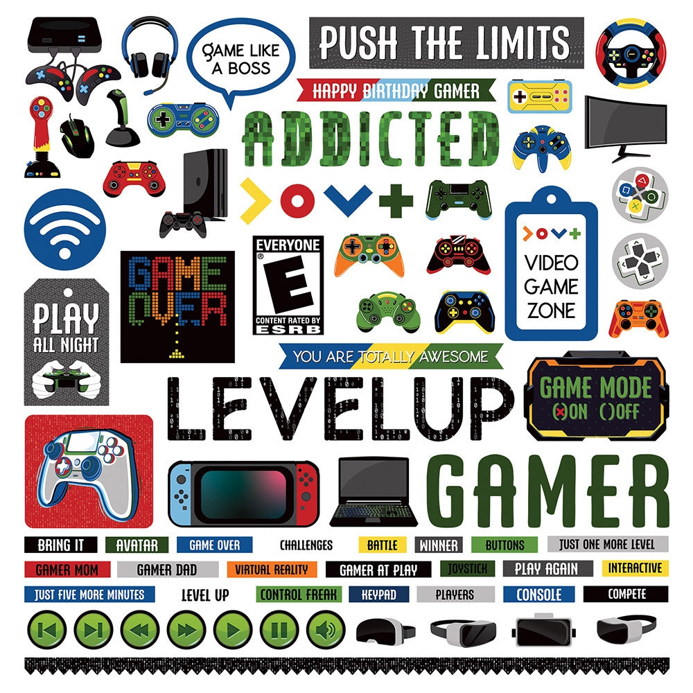 Gamer Element Stickers – Becky Moore – PhotoPlay Discount