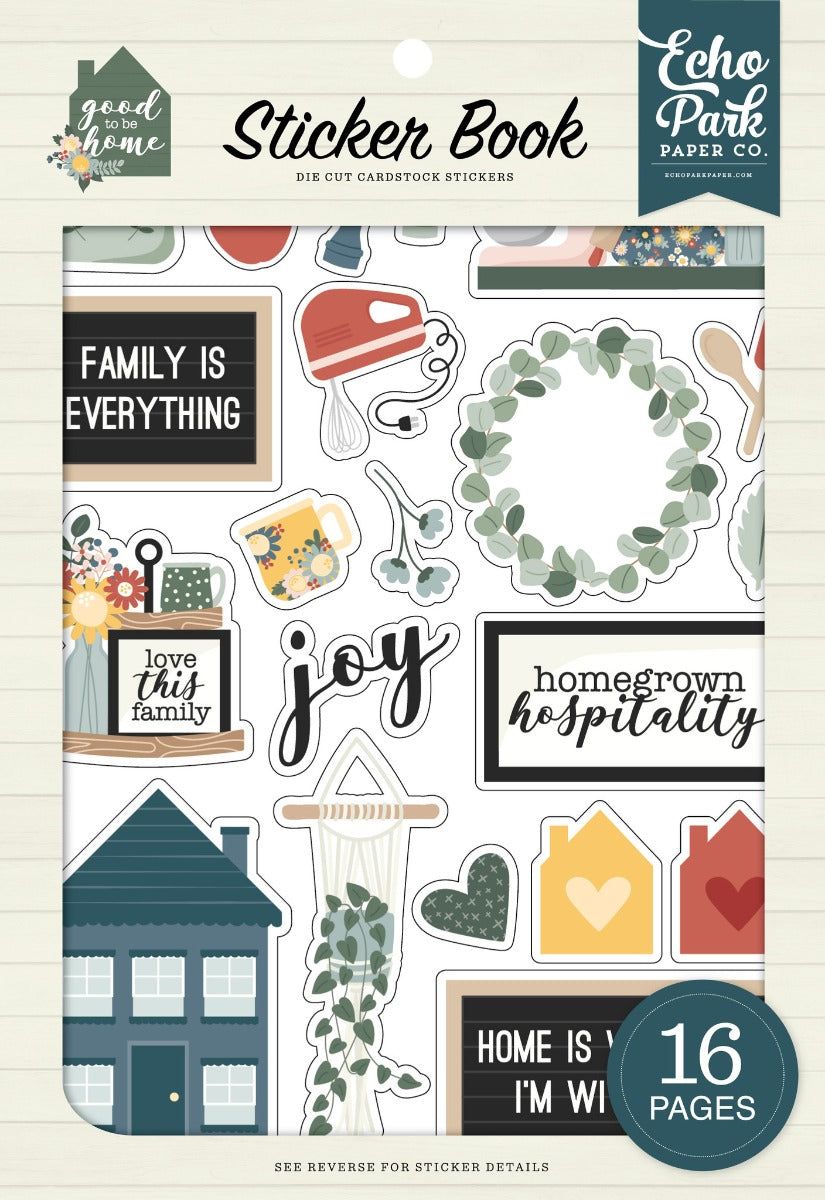 Good To Be Home Sticker Book- Echo Park Sale