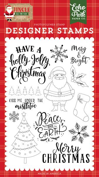 Holly Jolly Christmas Stamps – Jingle All The Way – Echo Park Supply