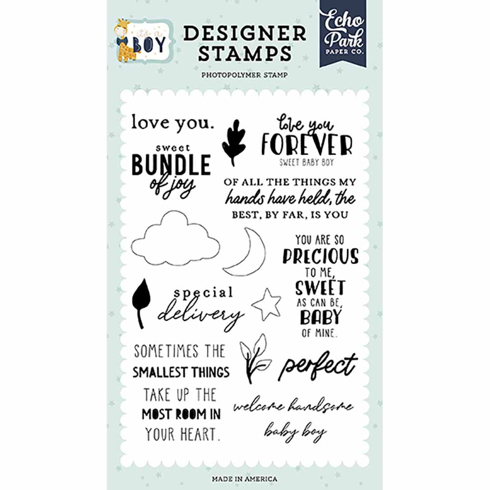 Love You Forever Stamp Set – It’s a Boy – Echo Park Online now