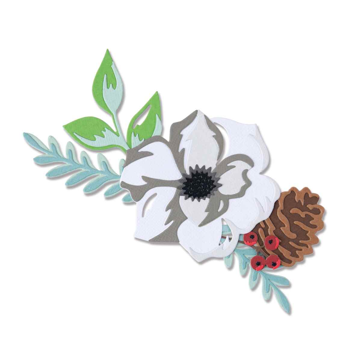 Layered Winter Flower Thinlits Dies – Lisa Jones – Sizzix Online Sale