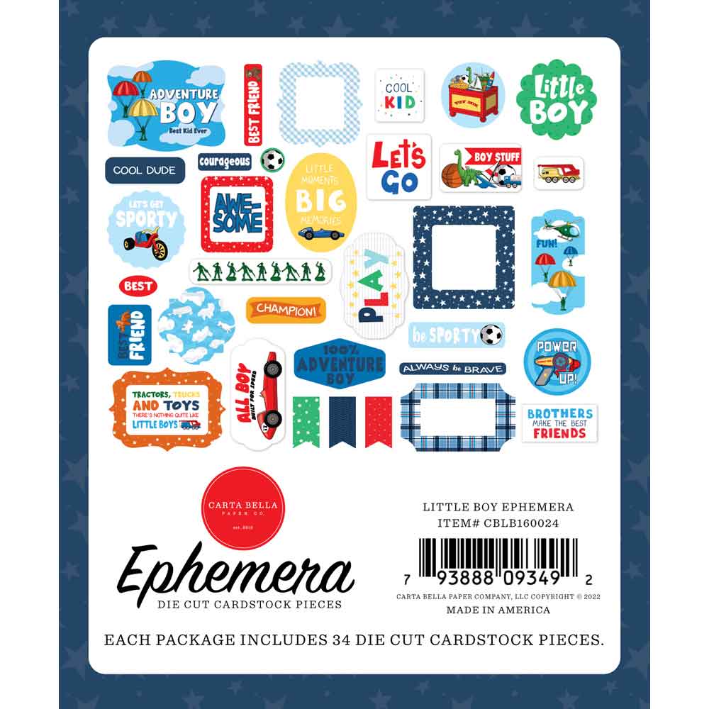 Little Boy Ephemera – Steve Duncan – Carta Bella Online