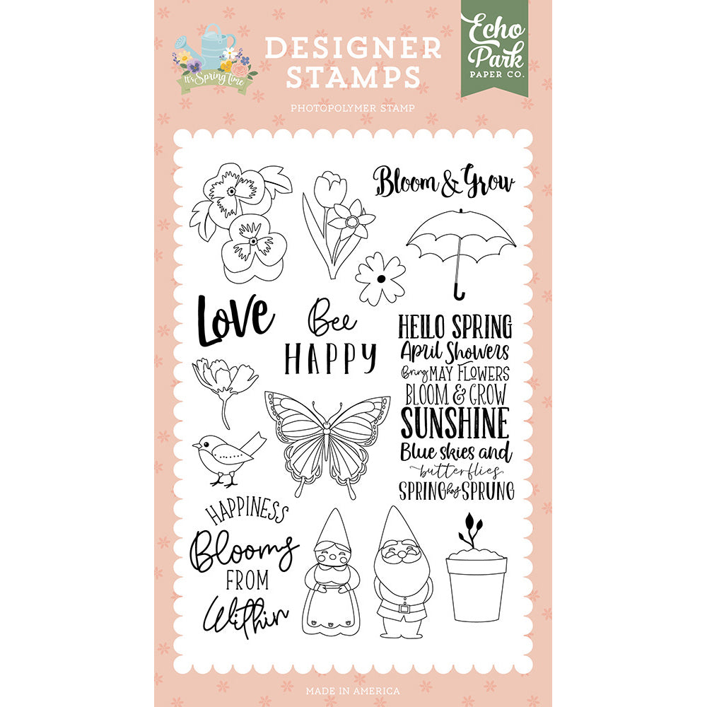 Happiness Blooms Stamp Set – It’s Easter Time – Echo Park Online