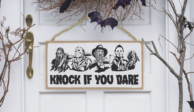 Knock If You Dare SVG Image File Download for Halloween Projects Online