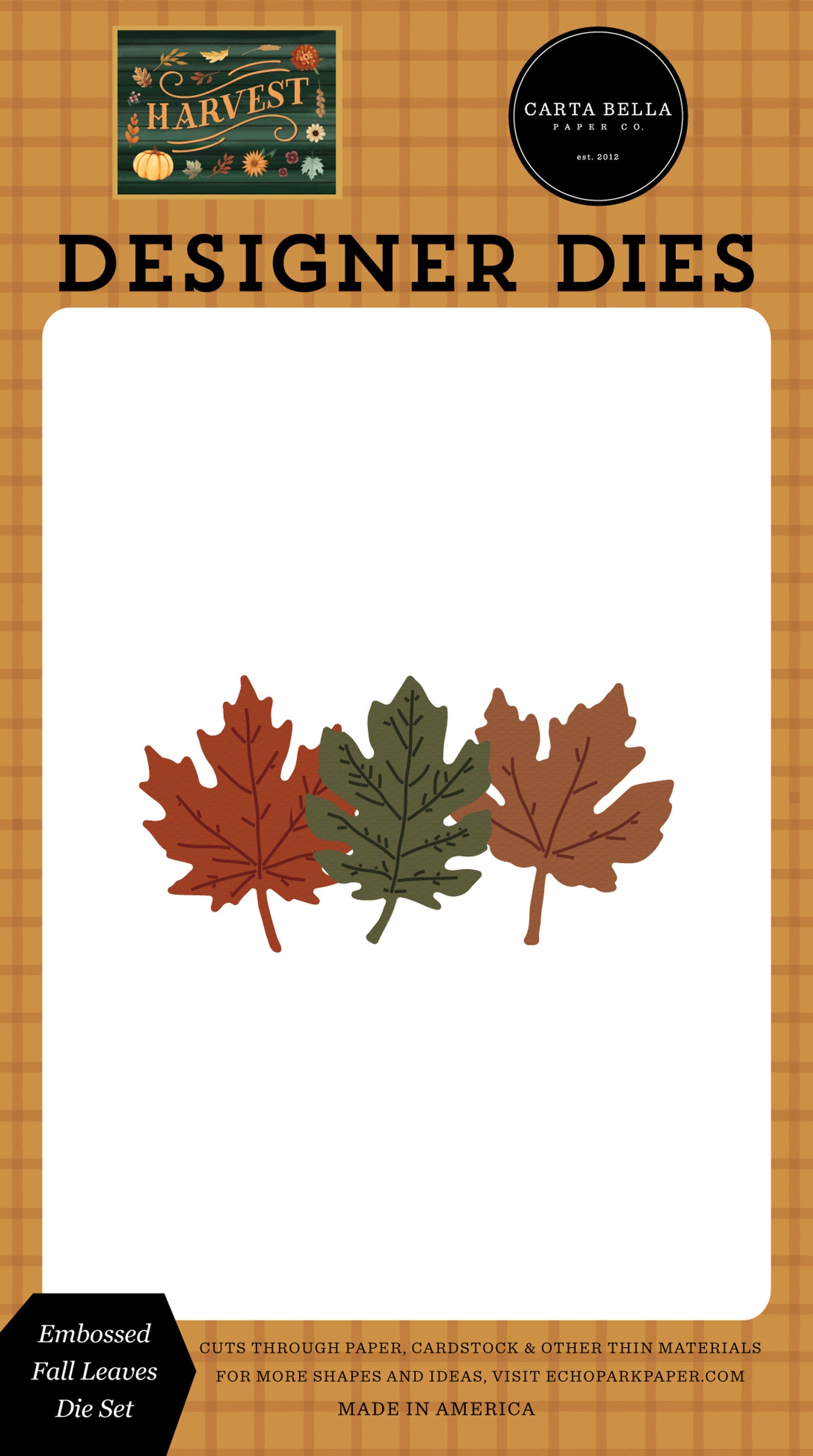 Embossed Fall Leaves Die Set – Harvest – Carta Bella Discount
