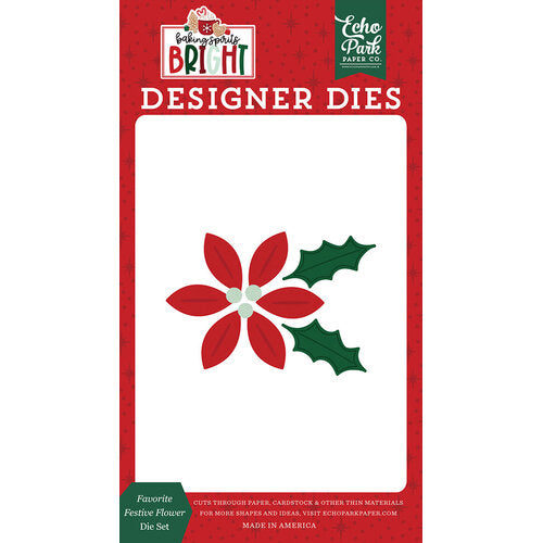 Favorite Festive Flower Die Set – Baking Spirits Bright – Echo Park Supply