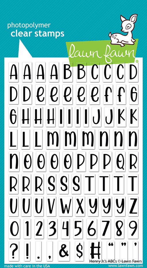 Henry Jr.’s ABCs Stamps – Lawn Fawn Supply