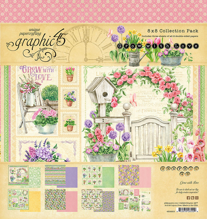 Grow with Love 8″ x 8″ Collection Pack – Graphic 45 Fashion