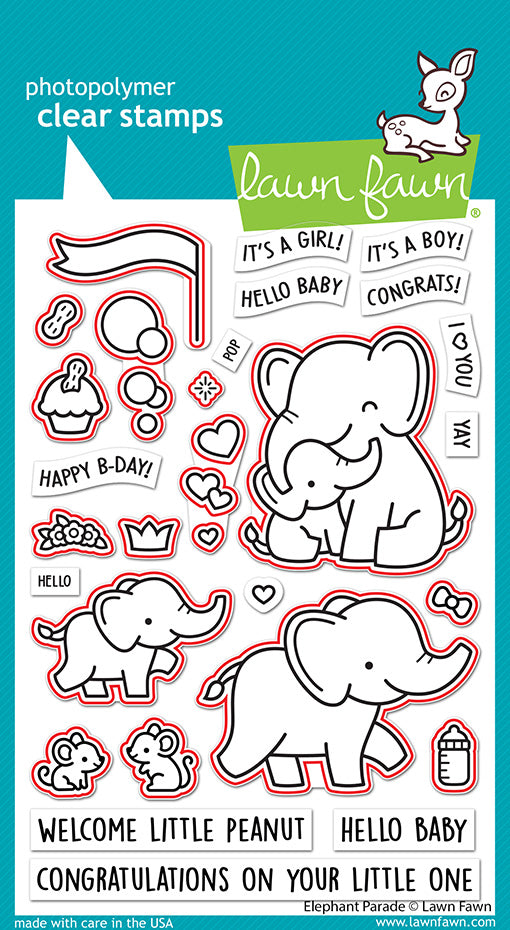 Elephant Parade- Lawn Cuts – Dies-Lawn Fawn Online now