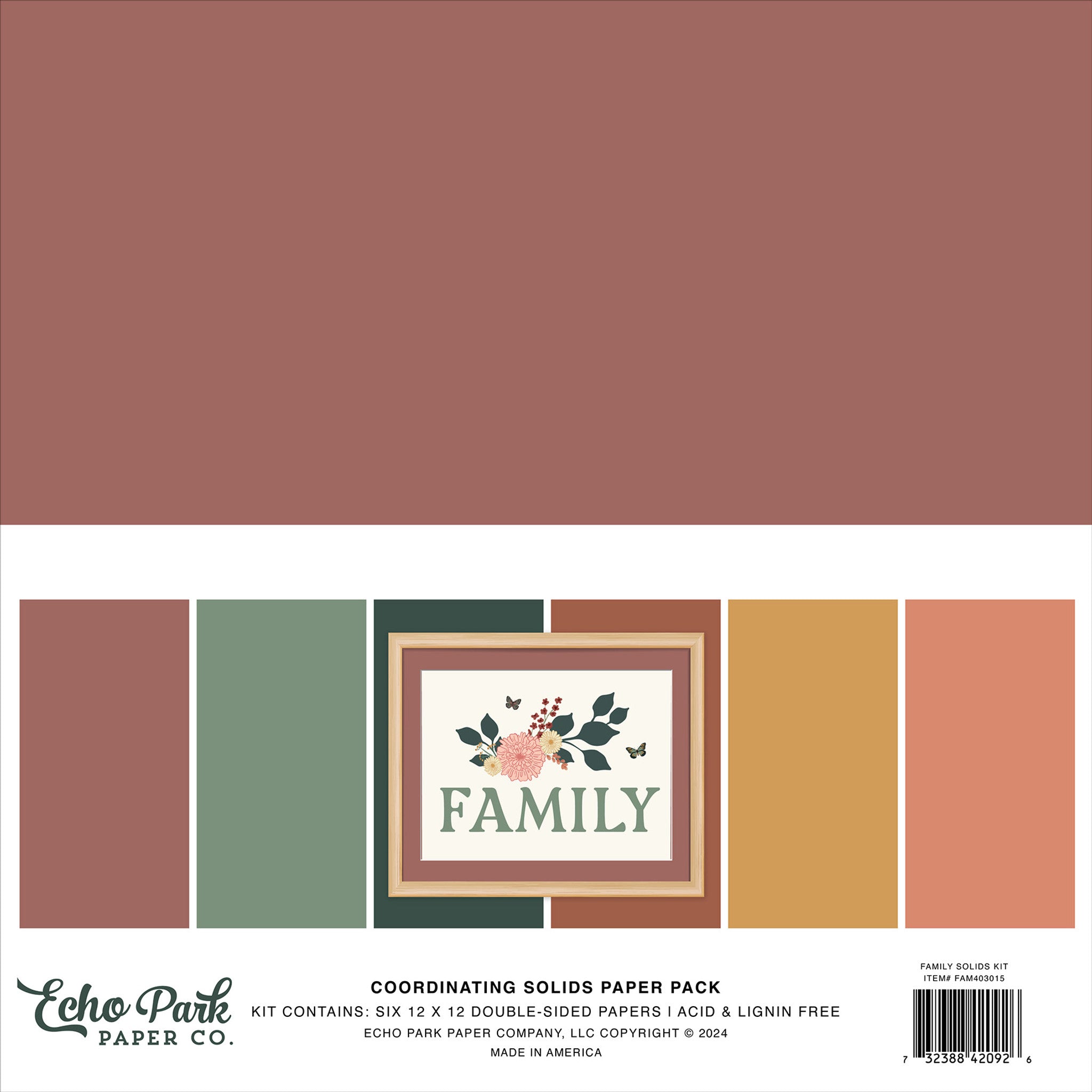 Family 12″ x 12 Solids Kit – Echo Park Fashion