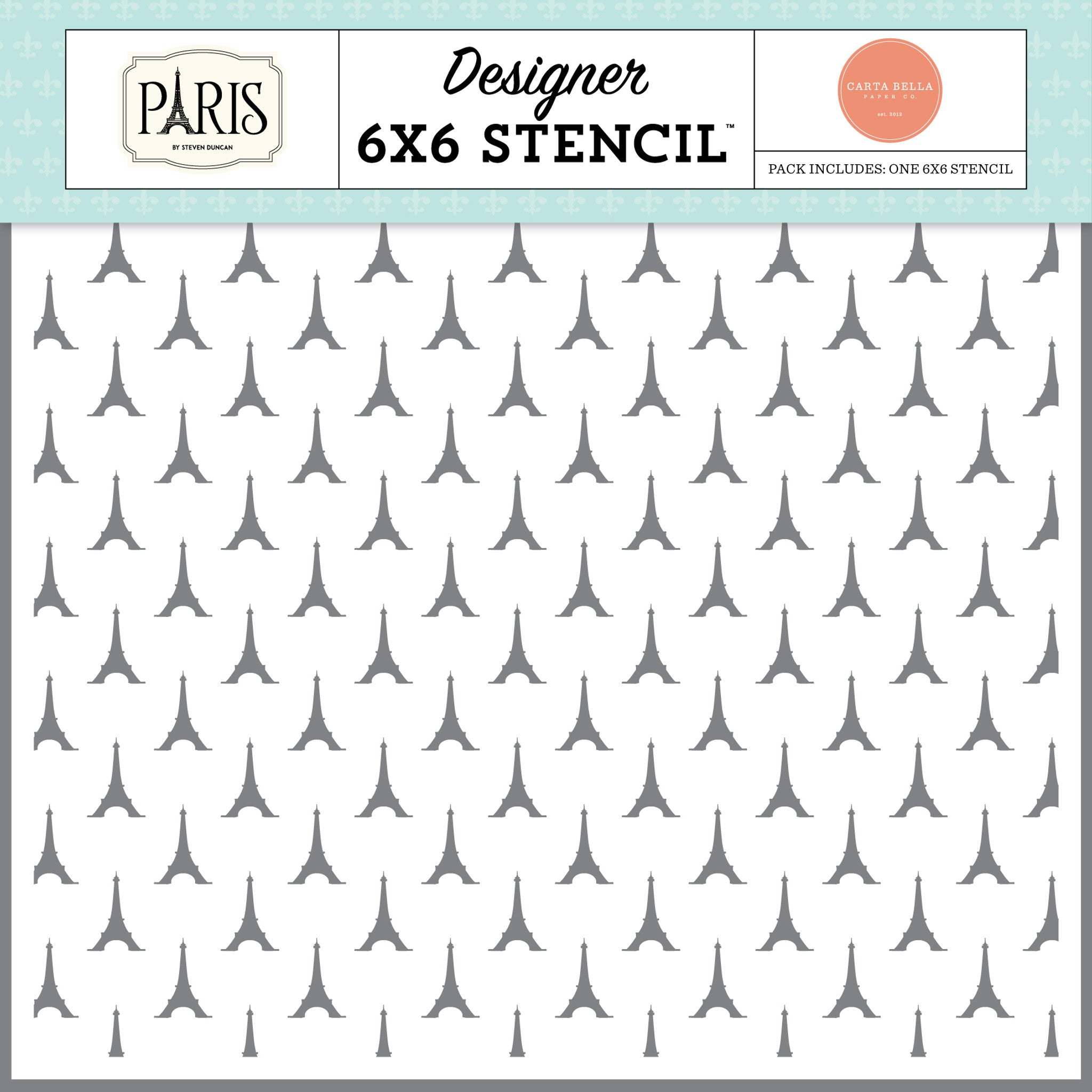 Eiffel Tower Stencil – Paris – Carta Bella Online Sale