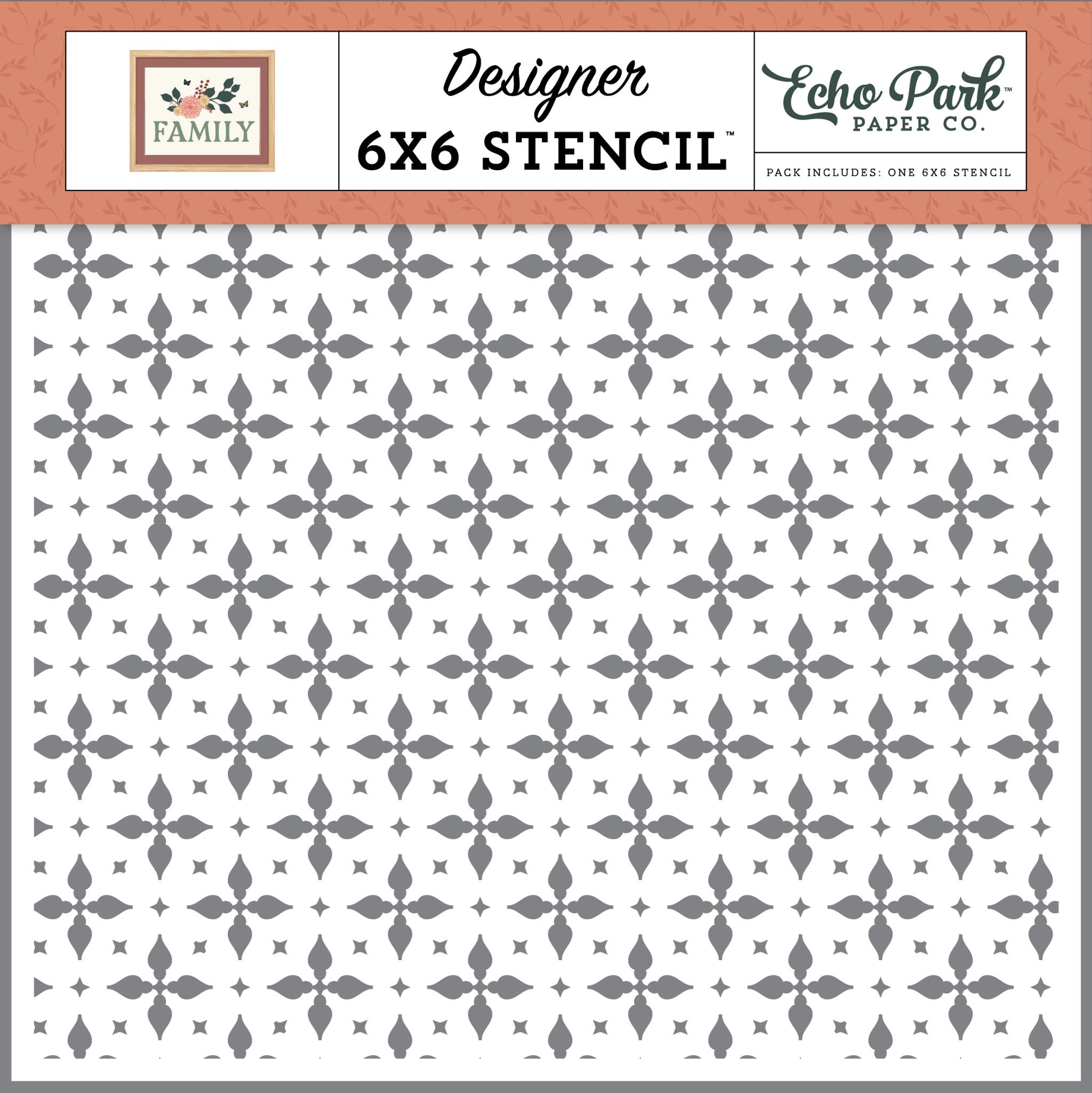 Geometric Flower Stencil – Family – Echo Park Online Hot Sale