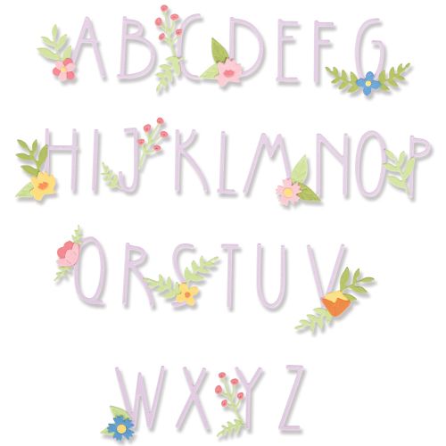 Floral Alphabet Thinlits Die Set – Sizzix Online Hot Sale