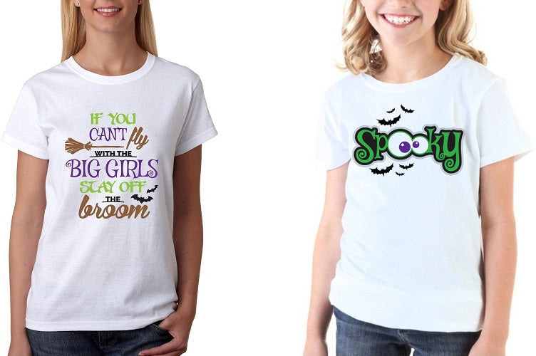 Fly With Big Girls T-shirt SVG Image File Download for Halloween Projects Online