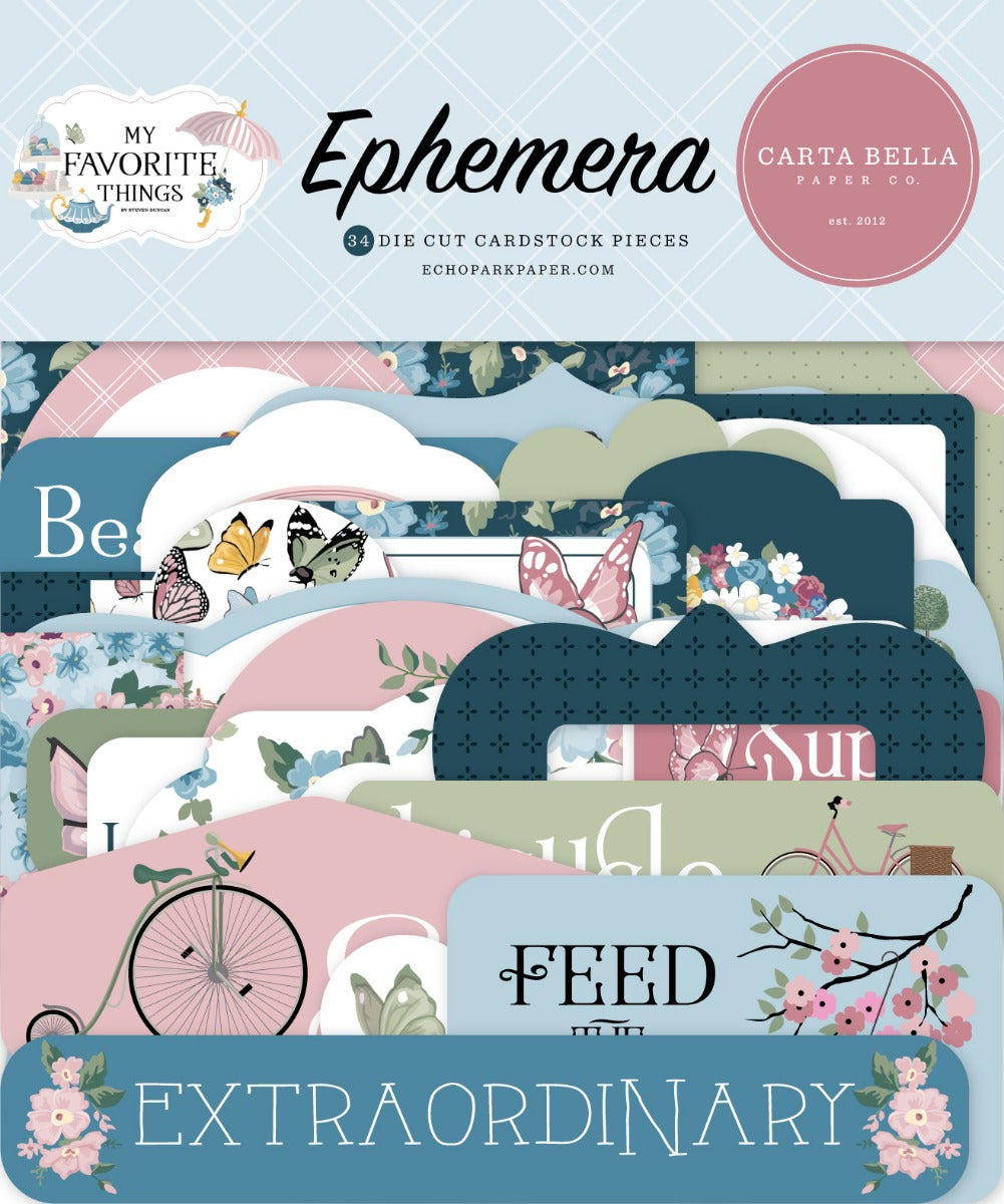 Ephemera –  My Favorite Things – Carta Bella Paper Hot on Sale