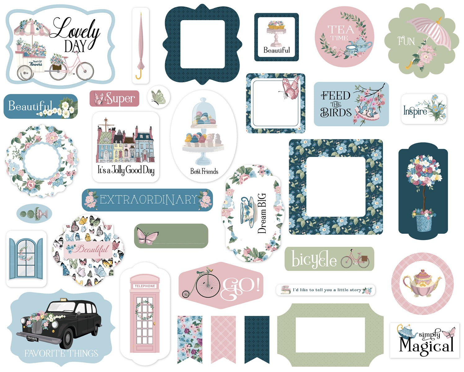 Ephemera –  My Favorite Things – Carta Bella Paper Hot on Sale