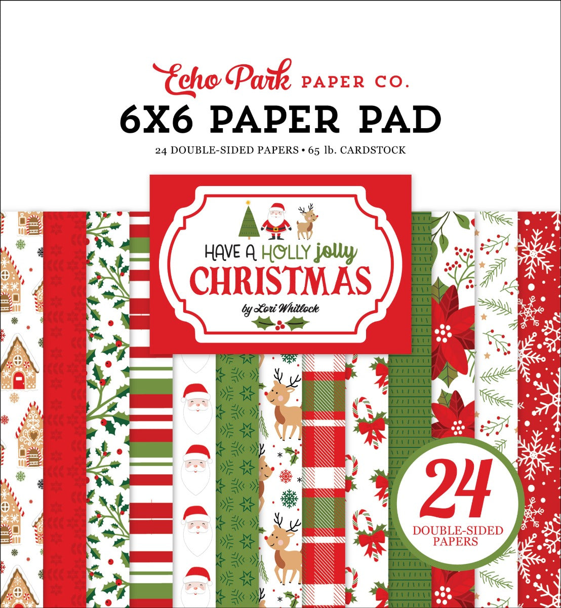 Have A Holly Jolly Christmas 6×6 Paper Pad- Echo Park Online Hot Sale