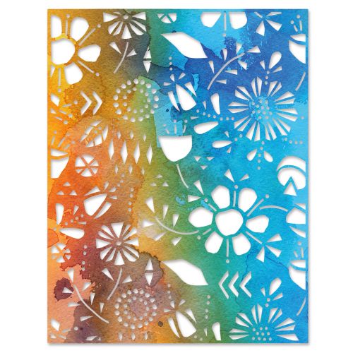 Folk Flowers Thinlits Die – Tim Holtz – Sizzix Supply