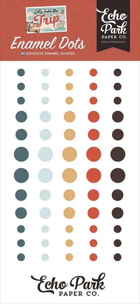Let’s Take The Trip Enamel Dots – Echo Park on Sale