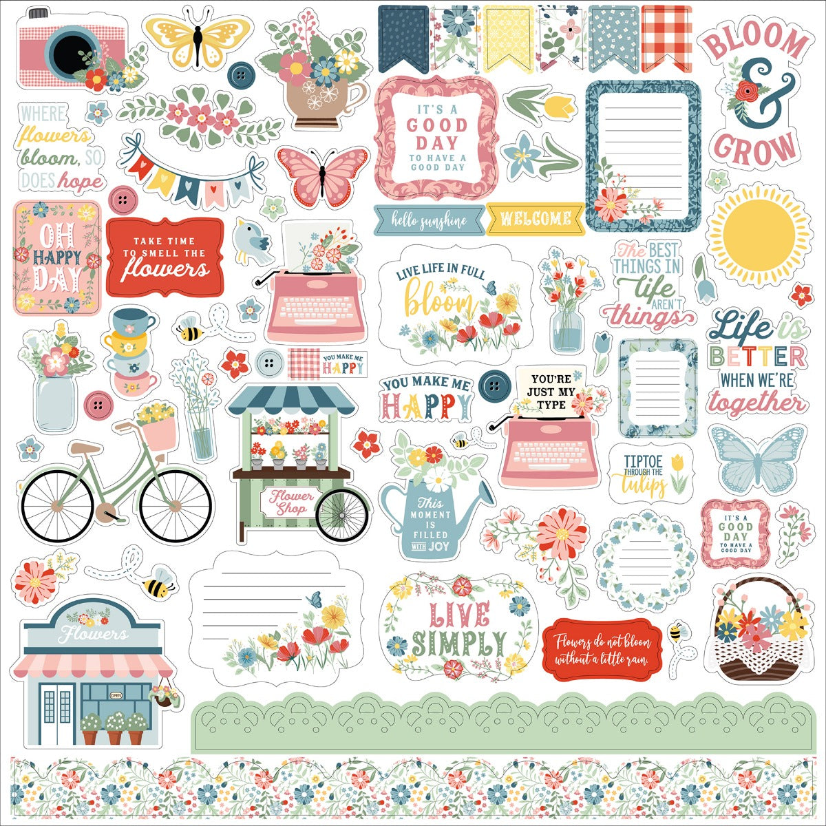 Element Stickers, 12×12 – Lori Whitlock – Life Is Beautiful – Echo Park Hot on Sale