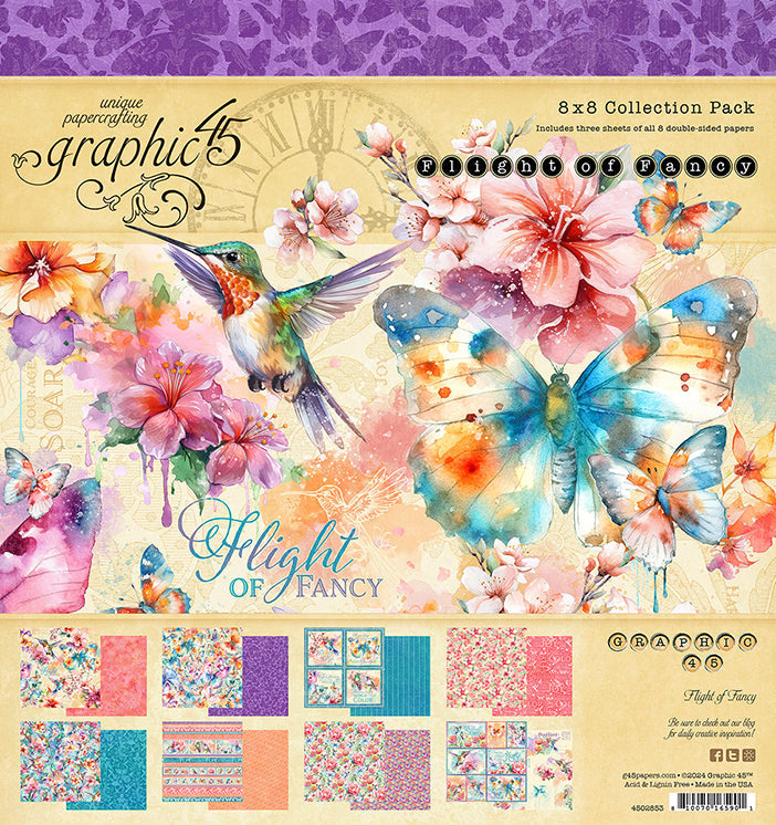 Flight of Fancy 8″ x 8″ Collection Pack – Graphic 45 on Sale