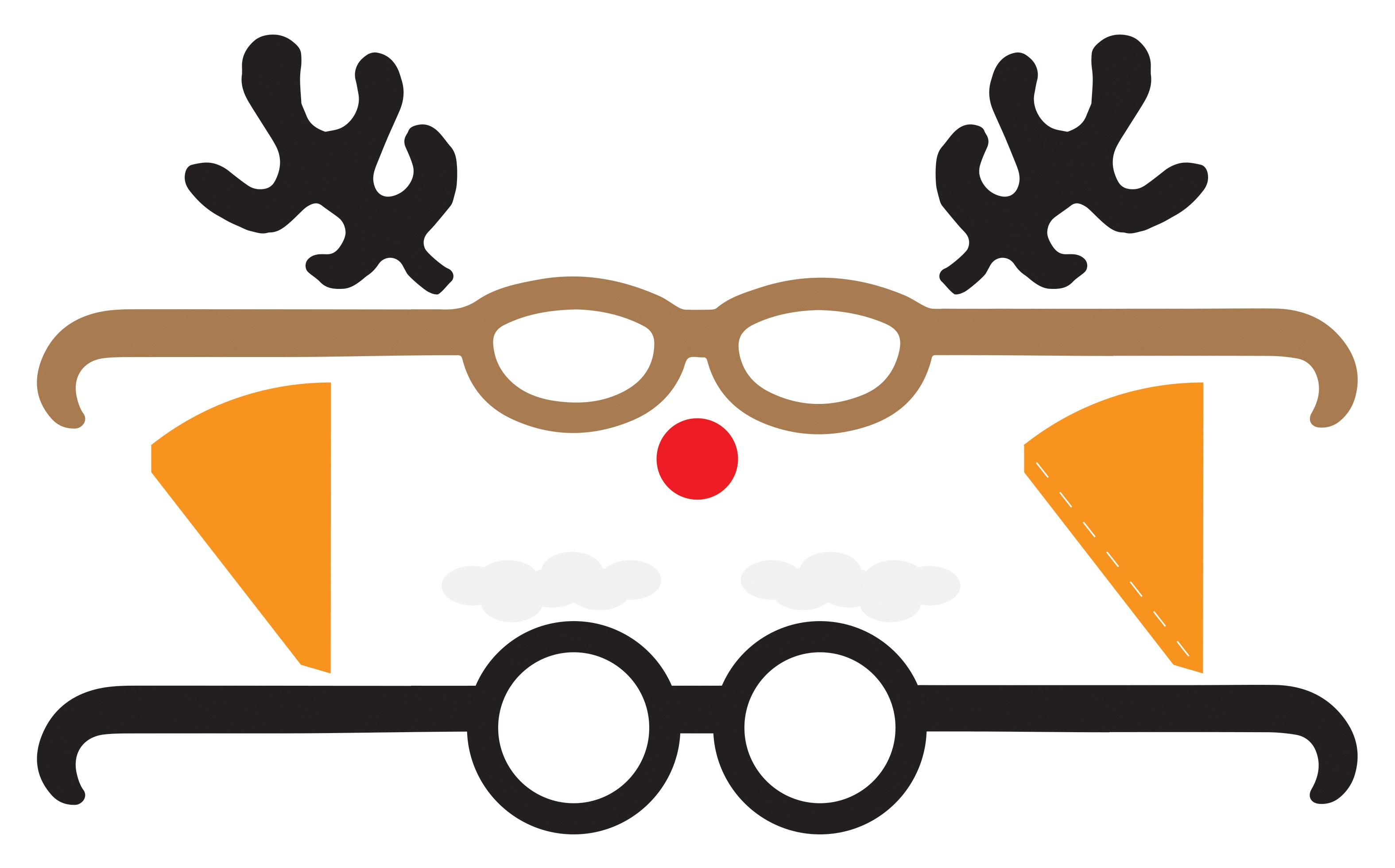 Holiday Glasses SVG Image File Download for Christmas Projects Online Sale