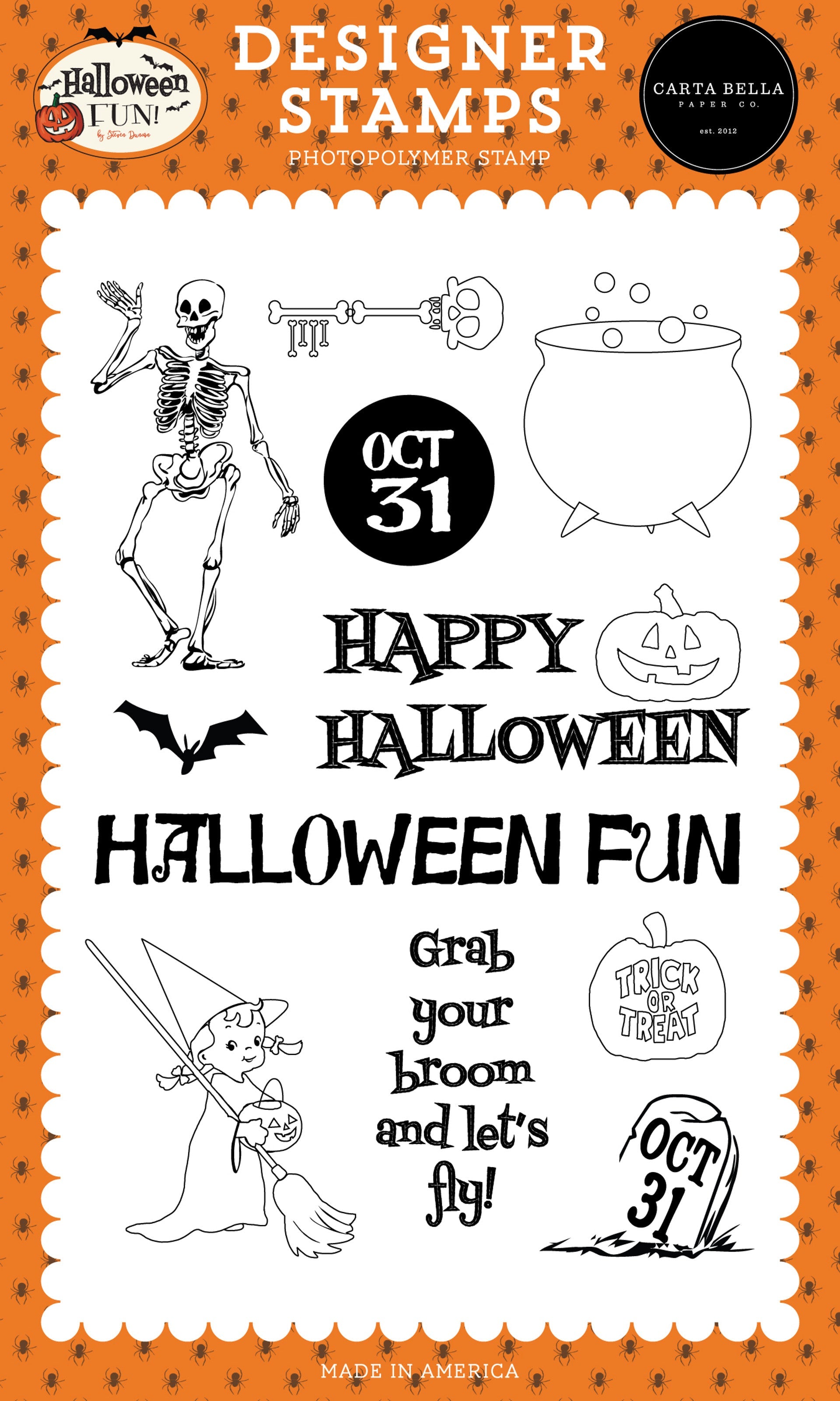 Grab Your Broom Stamp Set – Halloween Fun – Carta Bella Online now