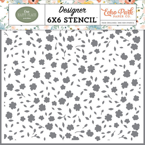 Family Forever Floral Stencil – Our Happy Place – Echo Park on Sale