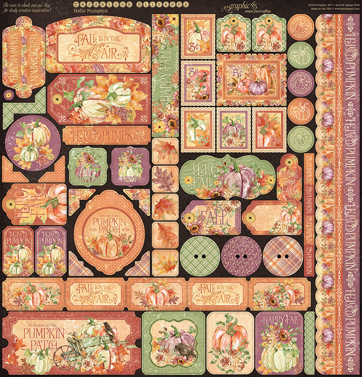 Hello Pumpkin 12″ x 12″ Paper Collection Pack – Graphic 45 Online Sale