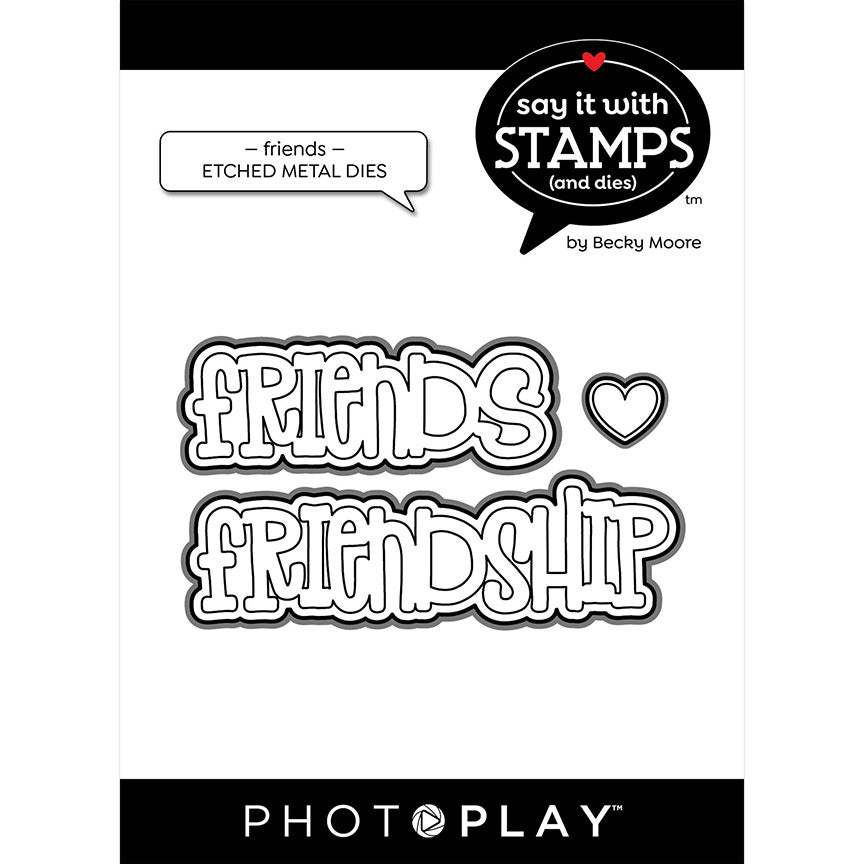 Friends-Friendship Die – Say It With Stamps Collection – PhotoPlay on Sale