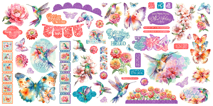 Flight of Fancy Ephemera Set – Graphic 45 Online